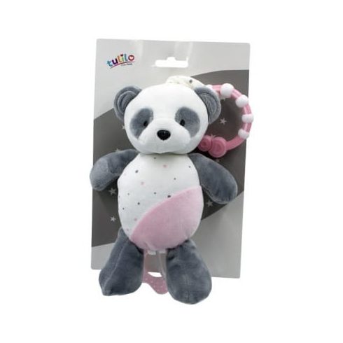 Tulilo plüss zenélő játék - rózsaszín panda