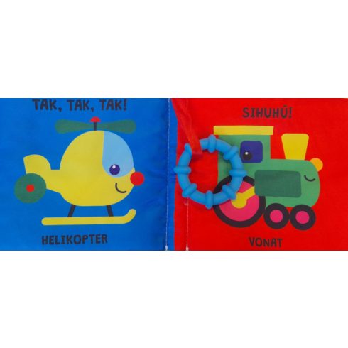 Textilkönyv rágókával - Járművek