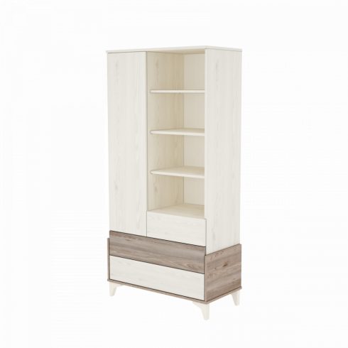 Timba Kloé 1 ajtós 3 fiókos szekrény Krém-Fűz