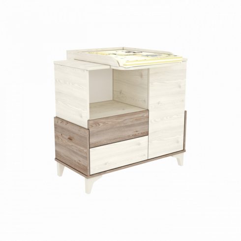 Timba Klóe 95-ös Pelenkázószekrény eltolható feltétel Krém-Fűz
