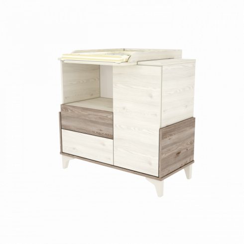 Timba Klóe 95-ös Pelenkázószekrény eltolható feltétel Krém-Fűz
