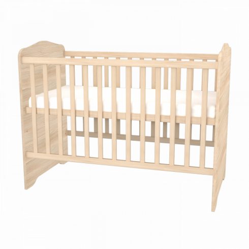 Timba Niki zárt végű ágyneműtartós gyermekágy 60x120 cm - Borostyán