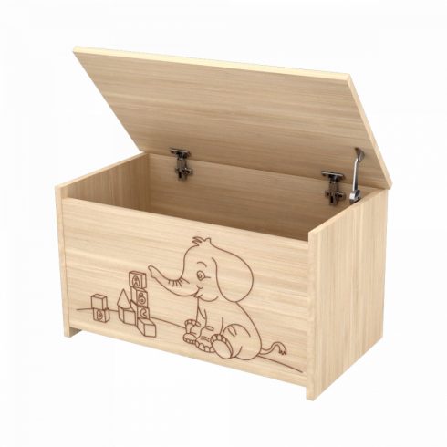 Timba Niki Elefántos játéktároló láda - Borostyán
