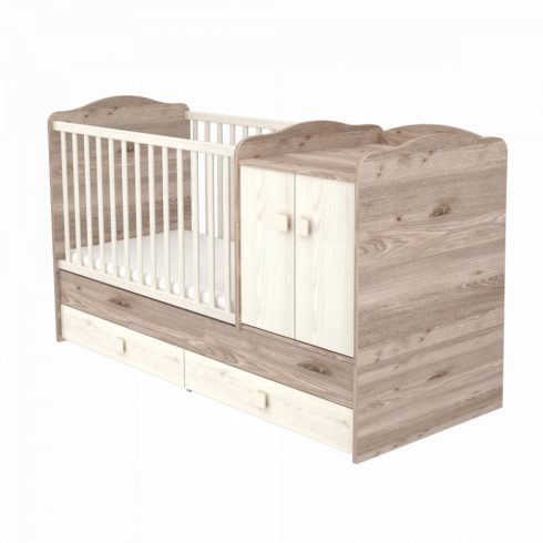 Timba Viki Maxi Kombi 2 ajtós gyermekágy - krém-fűz