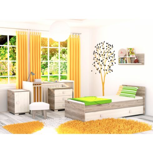 Timba Viki Maxi Kombi 2 ajtós gyermekágy - krém-fűz