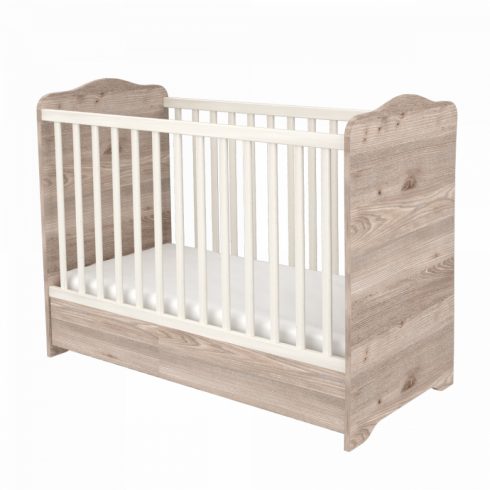 Timba Viki zárt végű 60x120 ágyneműtartós gyermekágy - 
krém-fűz