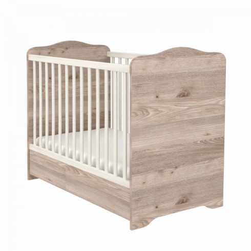 Timba Viki zárt végű 60x120 ágyneműtartós gyermekágy - 
krém-fűz