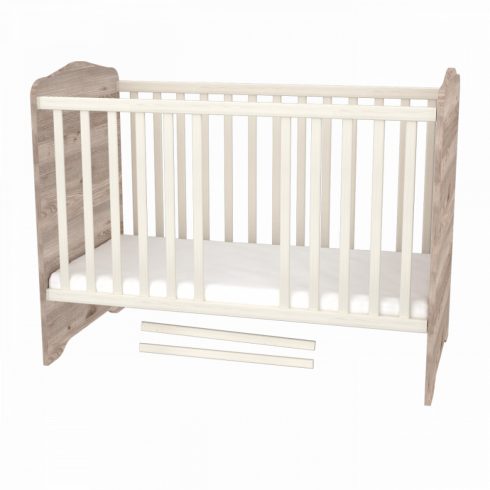 Timba Viki zárt végű 60x120 ágyneműtartós gyermekágy - 
krém-fűz