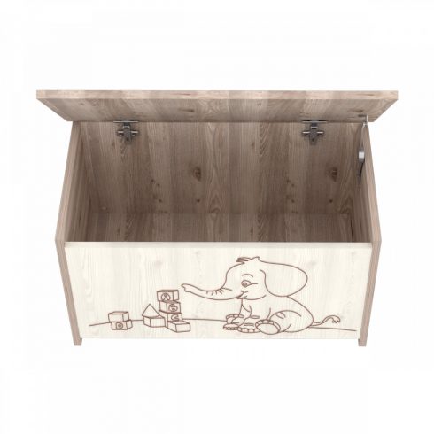 Timba Viki Elefántos játéktároló láda Krém-Fűz