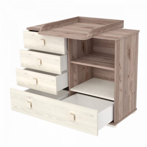 Timba Viki Pelenkázószekrény 107-es
Krém-Fűz
