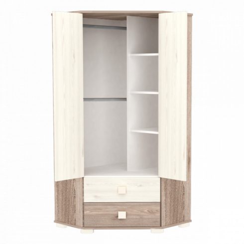 Timba Viki sarokszekrény - krém-fűz
