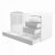 Timba Erik Maxi Kombi 5 fiókos gyermekágy - ezüst-fehér