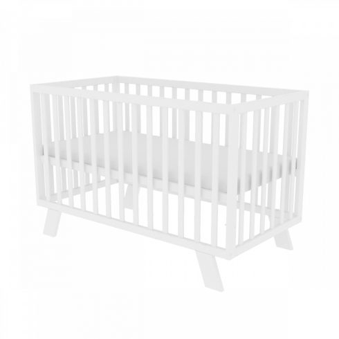 Timba Félix járókává alakítható kiságy - fehér
