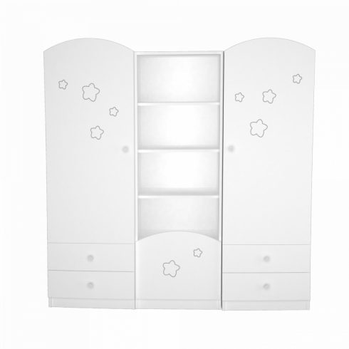 Timba Félix Csillagos állószekrény középső elem
Fehér