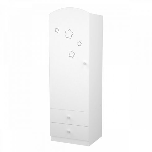 Timba Félix Csillagos állószekrény bal elem
Fehér