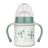  Baby-Nova cumisüveg fogóval széles 150 ml szilikon cumival 0-24 hó - zöld