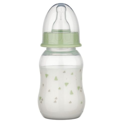 Baby-Nova Anti-Colic cumisüveg szilikon cumival S-es 130 ml - zöld