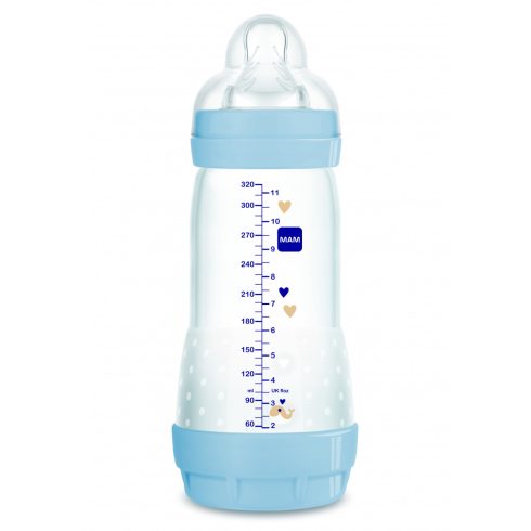 Mam 320 ml  Anti-Colic 4 + cumisüveg - kék bálnás