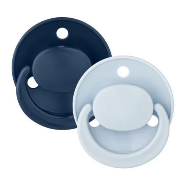   Baby-Nova cseresznye alakú szilikon cumi 2 db s,kék/kék 0-24 hó 