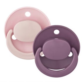  Baby-Nova cseresznye alakú szilikon cumi 2 db rózsaszín/lila 0-24 hó 