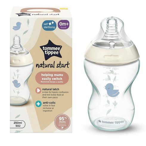 Tommee Tippee natural start 260 ml cumisüveg 0ho+ Kismadár 