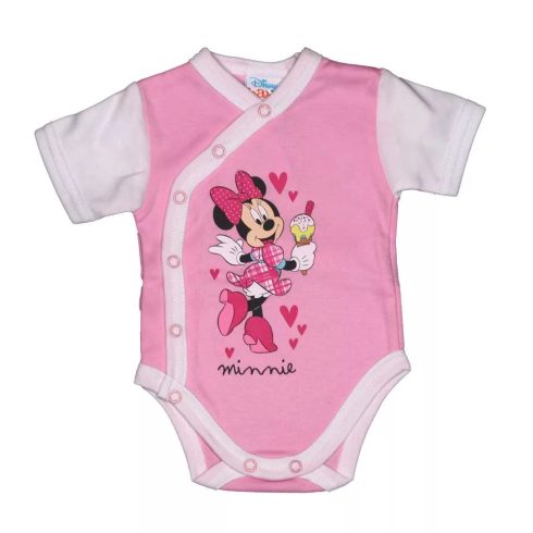 Disney Minnie rövid ujjú elöl patentos baba body (44) 