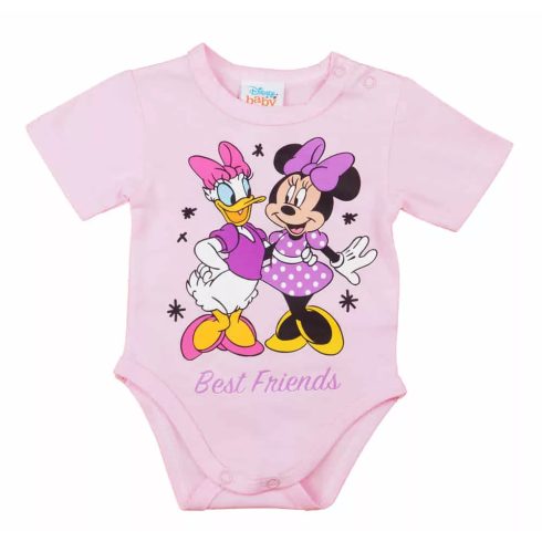 Rövid ujjú kislány baba body Minnie egér mintával (44)