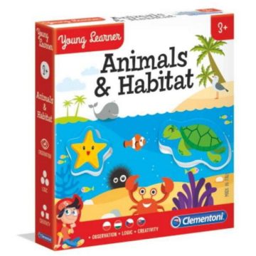 Clementoni Állatok és élőhelyeik - oktató játék 