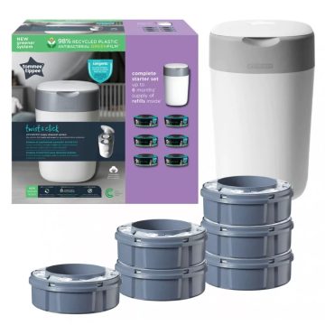   Tommee Tippee Twist&Click pelenkacsomagoló + 6 db utántöltő