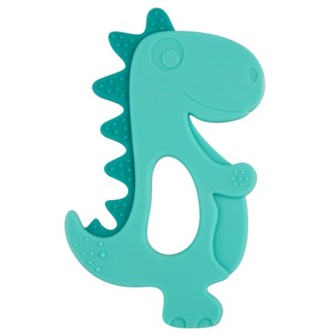 Canpol szilikon rágóka -  zöld dinó