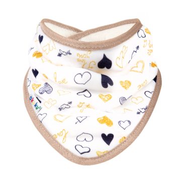 Akuku háromszög alakú előke - szívecske