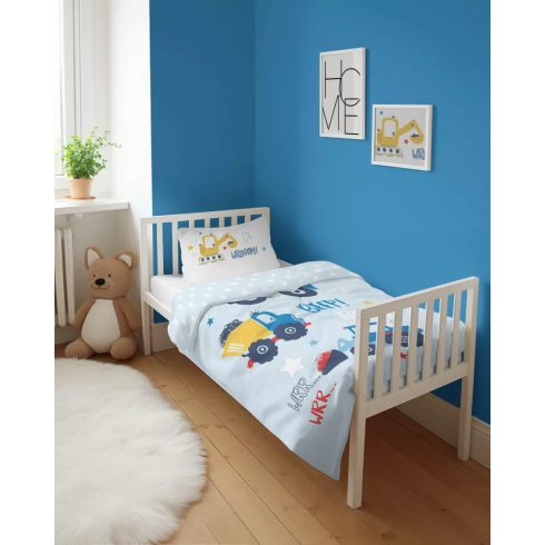 Pamut ágynemű huzat 90*120 cm - Beep! kék