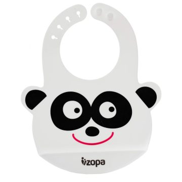Zopa szilikon előke zsebbel - Panda