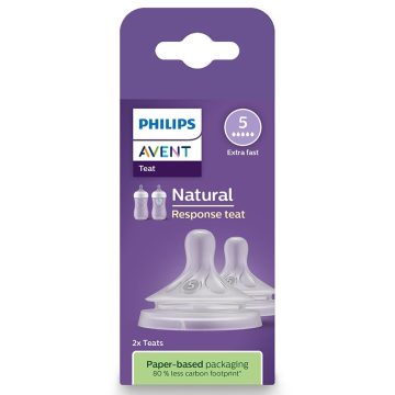   Philips AVENT SCY965/02 Natural Response etetőcumi 5 gyors átfolyású 6hó+, 2 db