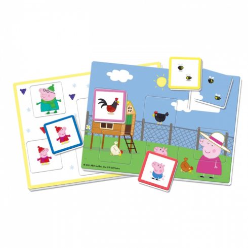 Clementoni Peppa malac Bingo és puzzle játékszett