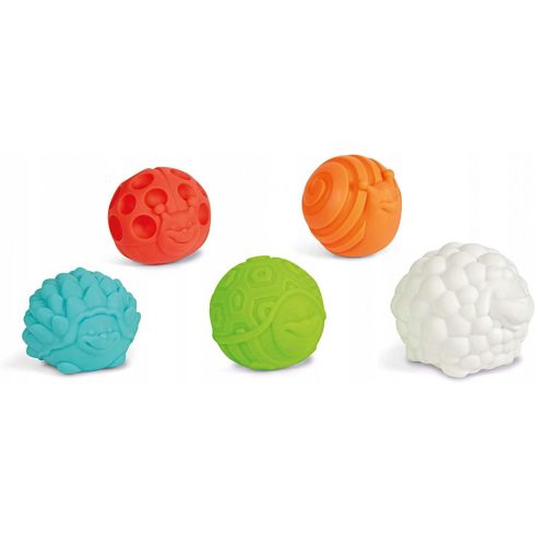 Clementoni Baby Érzékfejlesztő szenzoros Labdák - Állatok 5db 