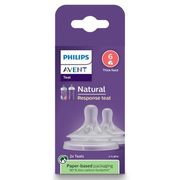   Philips AVENT SCY966/02 Natural Response etetőcumi 6 sűrűbb ételekhez 6hó+, 2 db