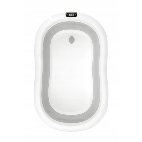 Premium Összecsukható kád hőmérővel és anatómiai támasztékkal + állvány - Grey