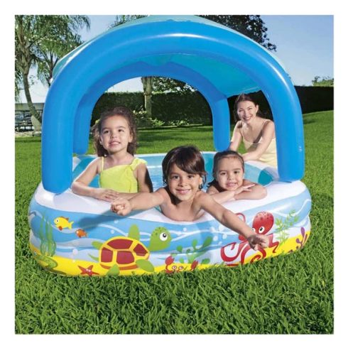 Bestway Beach Buddy™ pancsoló medence napvédő tetővel 140 x 140 x 114 cm