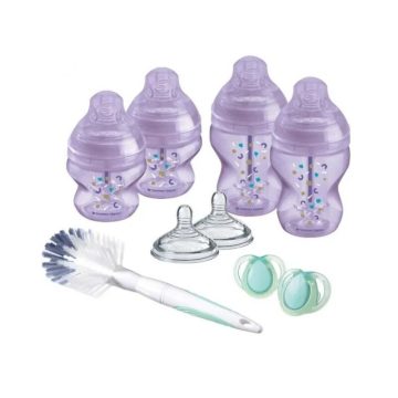   Tommee Tippee újszülött cumisüveg szett Advanced Anti-Colic 9 db-os - lila 