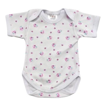 Vaganza Rövid ujjú, békanyakú body - Virágszirmok (68) 