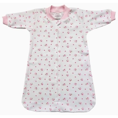 Vaganza Hosszú ujjú pamut hálózsák, mintás (56) - Virágszirmok