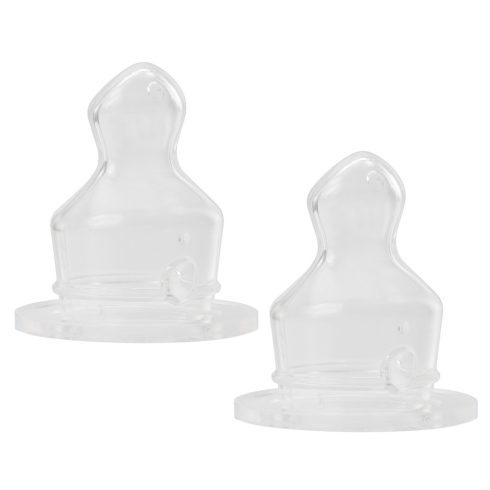Baby-Nova Anatómiai etetőcumi,szilikon,normál nyakú üvegre 0-24 hó 2 db - S méret (tea)