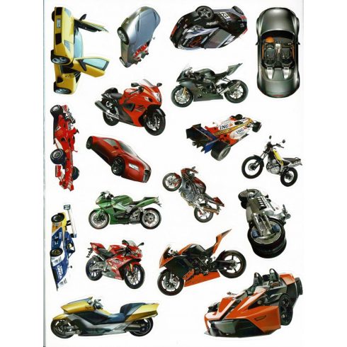 Mozgalmas matricásfüzet - Versenygépek 