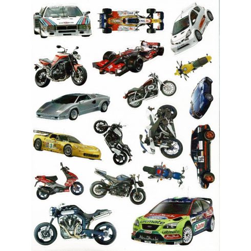 Mozgalmas matricásfüzet - Versenygépek 