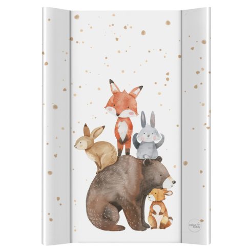 Ceba Baby puha 2 ékes pelenkázó lap 50*70 cm - Basic Forest Friends