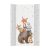 Ceba Baby puha 2 ékes pelenkázó lap 50*70 cm - Basic Forest Friends