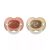 Tommee Tippee Night Glow nyugtató cumi 6-18 hó, 2 db - barna/bordó