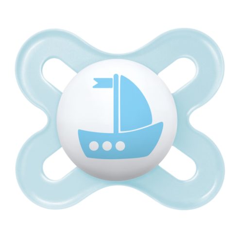 MAM Original Start  szilikon nyugtató cumi 0+ hó - kék hajó