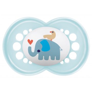 MAM Original szilikon nyugtató cumi 6+hó - kék elefánt 